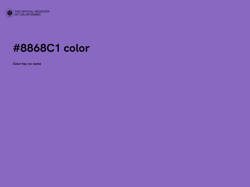 #8868C1 color image