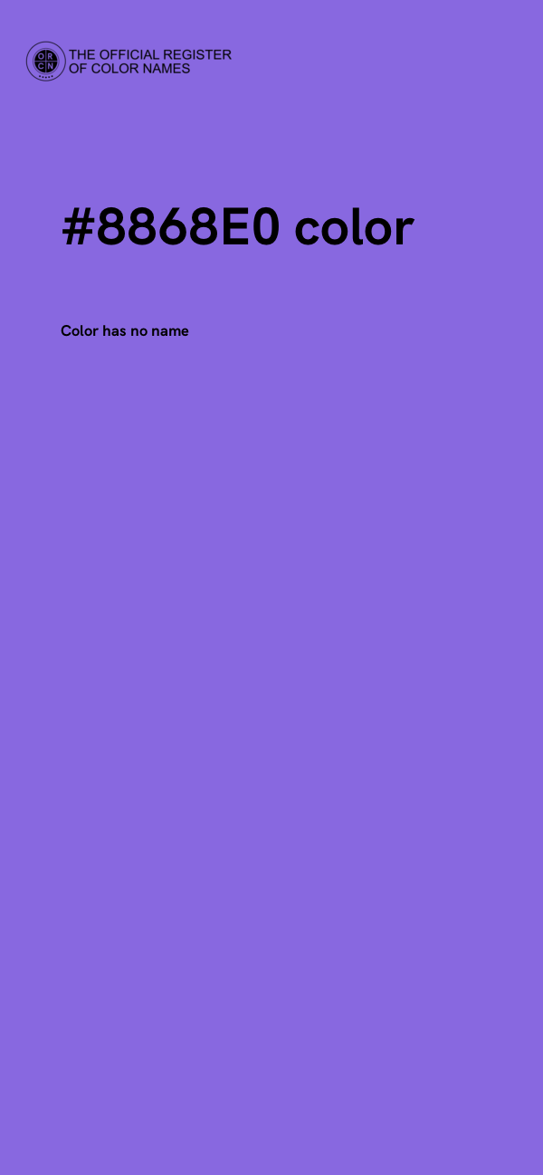 #8868E0 color image