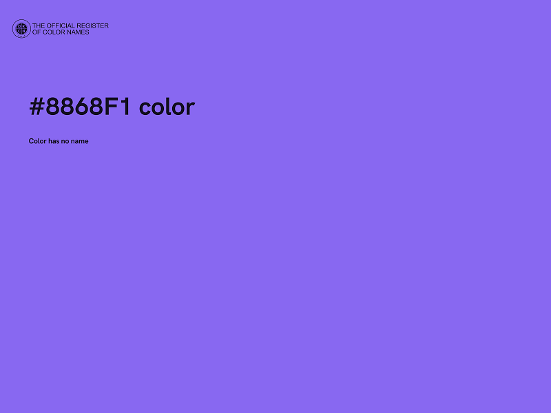 #8868F1 color image