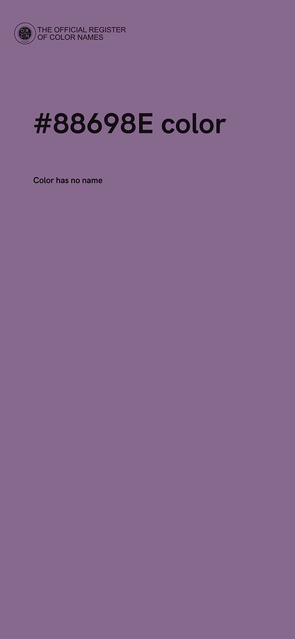 #88698E color image