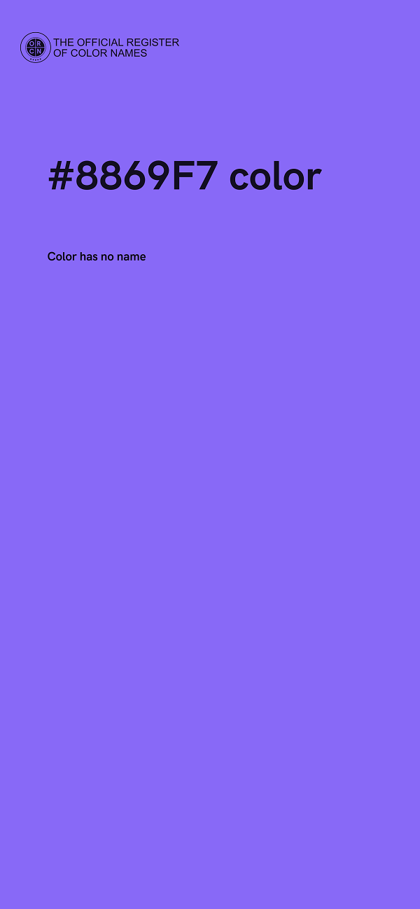 #8869F7 color image