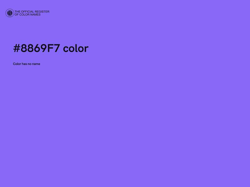 #8869F7 color image