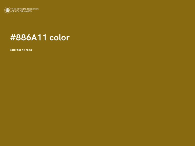 #886A11 color image