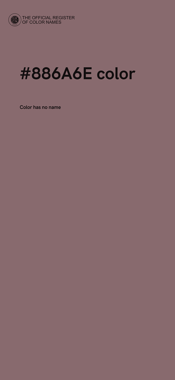 #886A6E color image