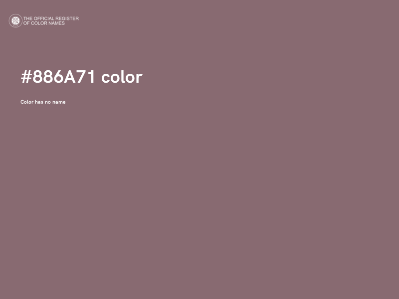 #886A71 color image