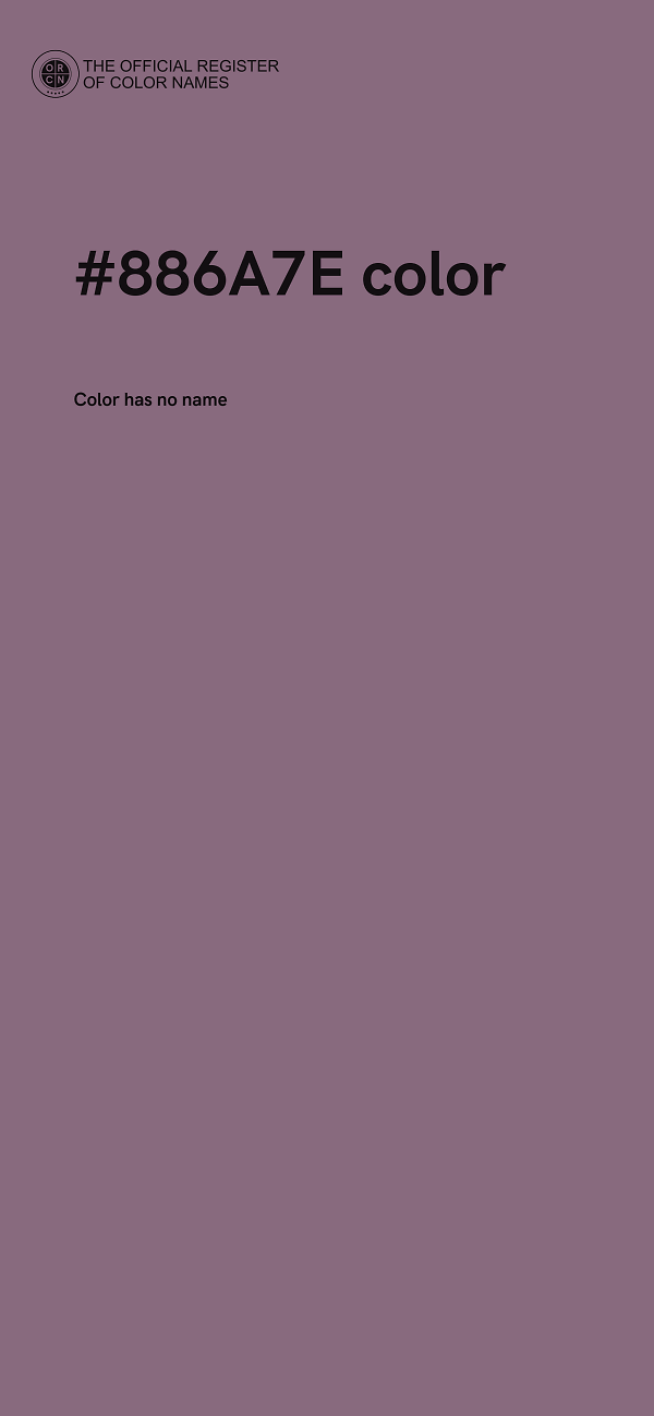 #886A7E color image
