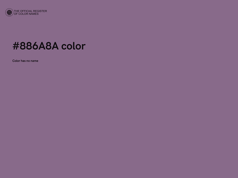 #886A8A color image