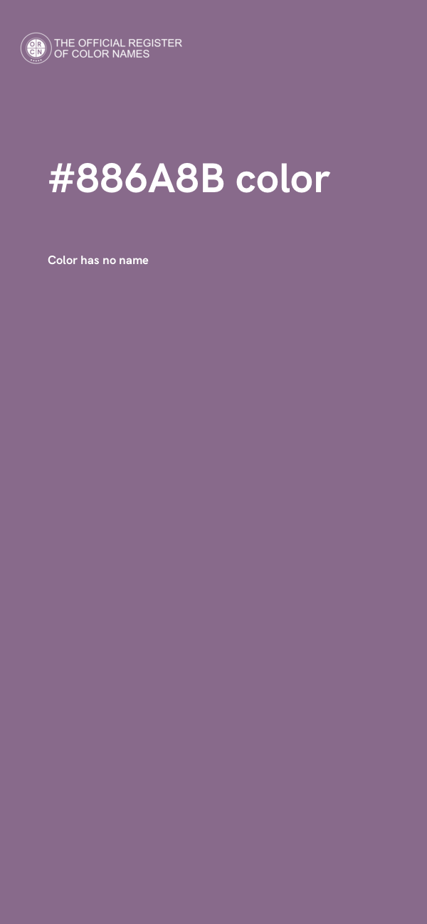 #886A8B color image