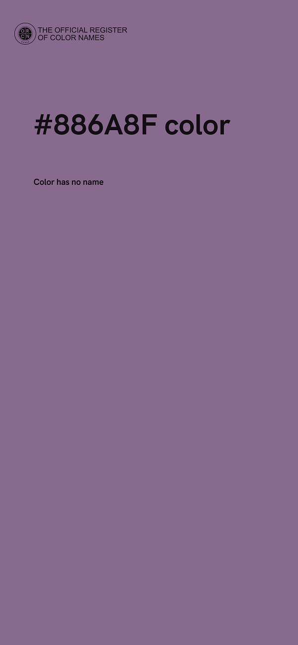 #886A8F color image