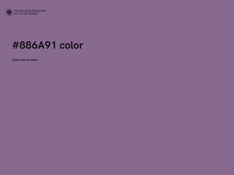 #886A91 color image