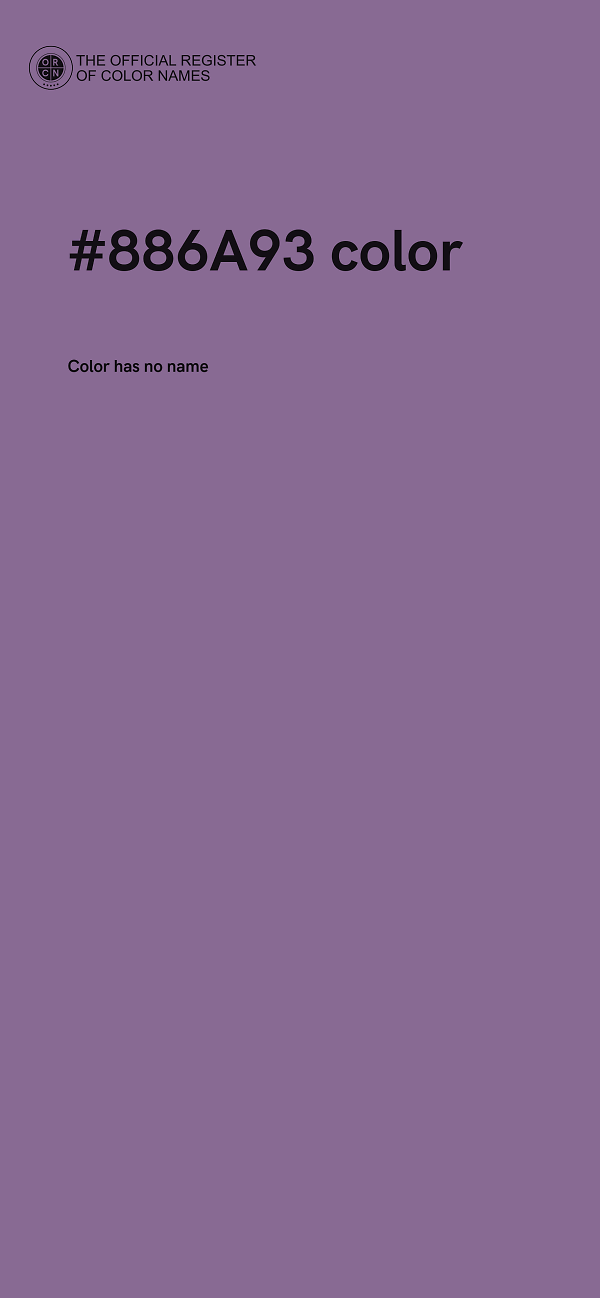 #886A93 color image