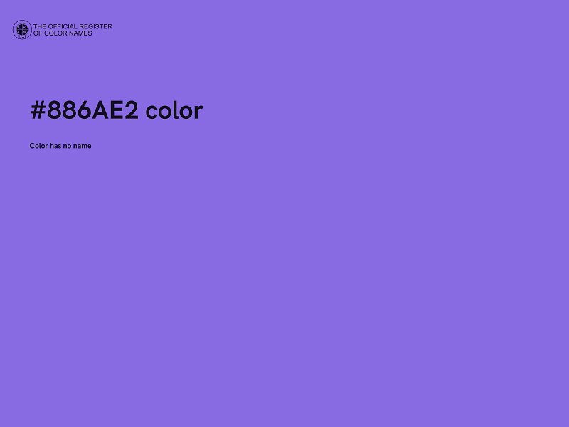 #886AE2 color image