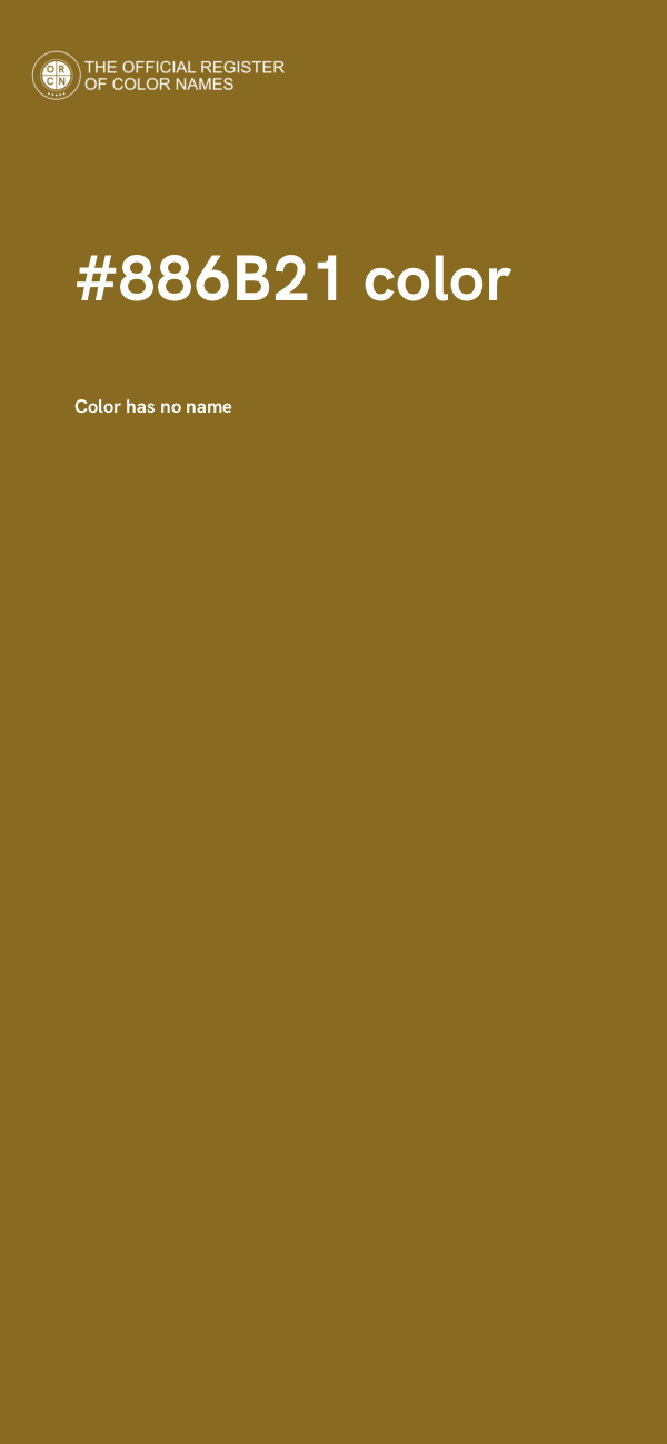 #886B21 color image