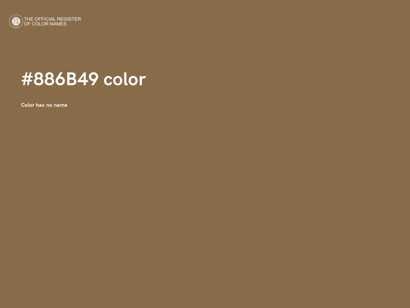 #886B49 color image