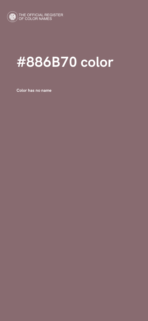 #886B70 color image