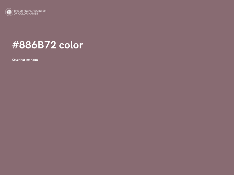 #886B72 color image