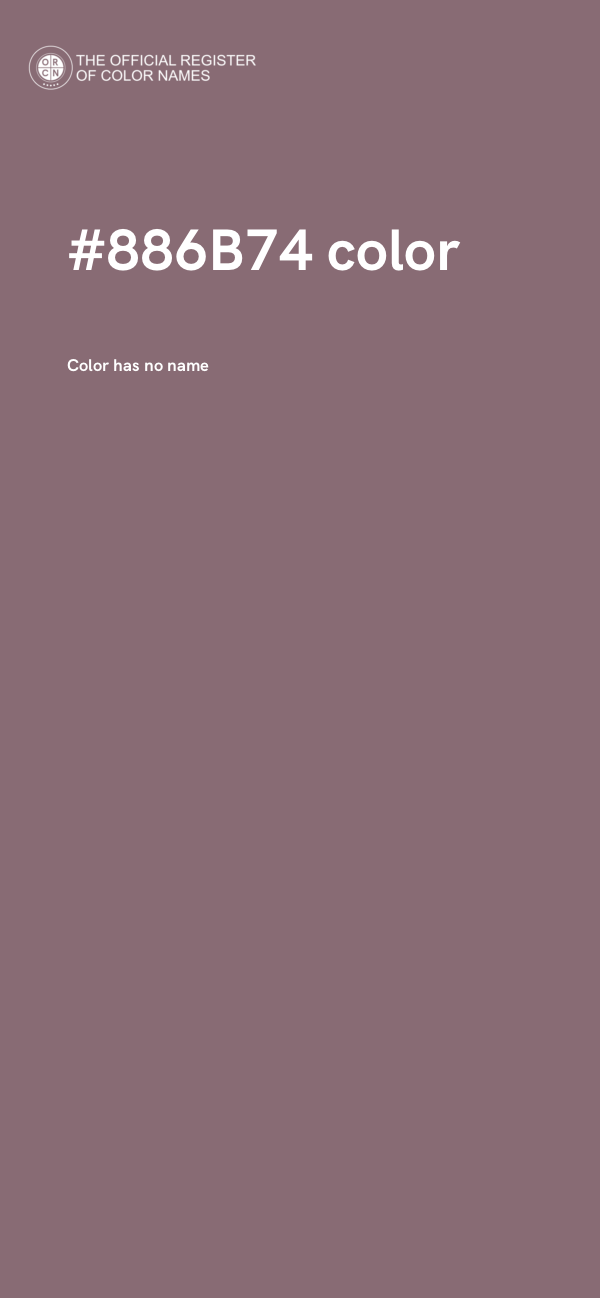 #886B74 color image
