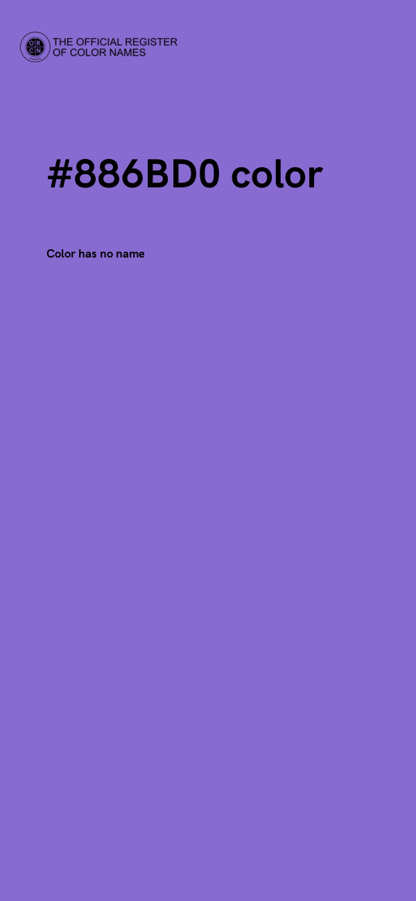 #886BD0 color image