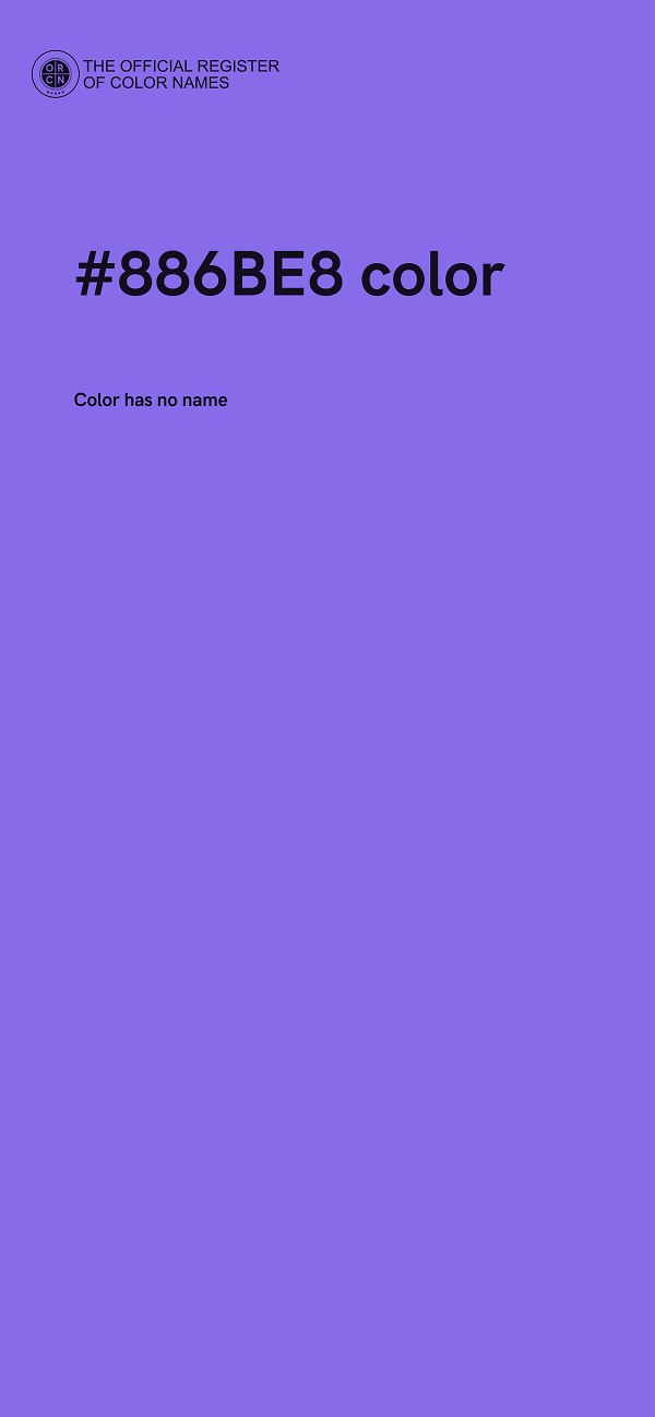 #886BE8 color image
