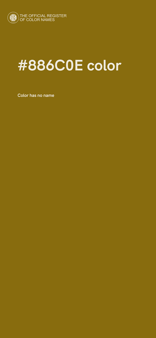 #886C0E color image