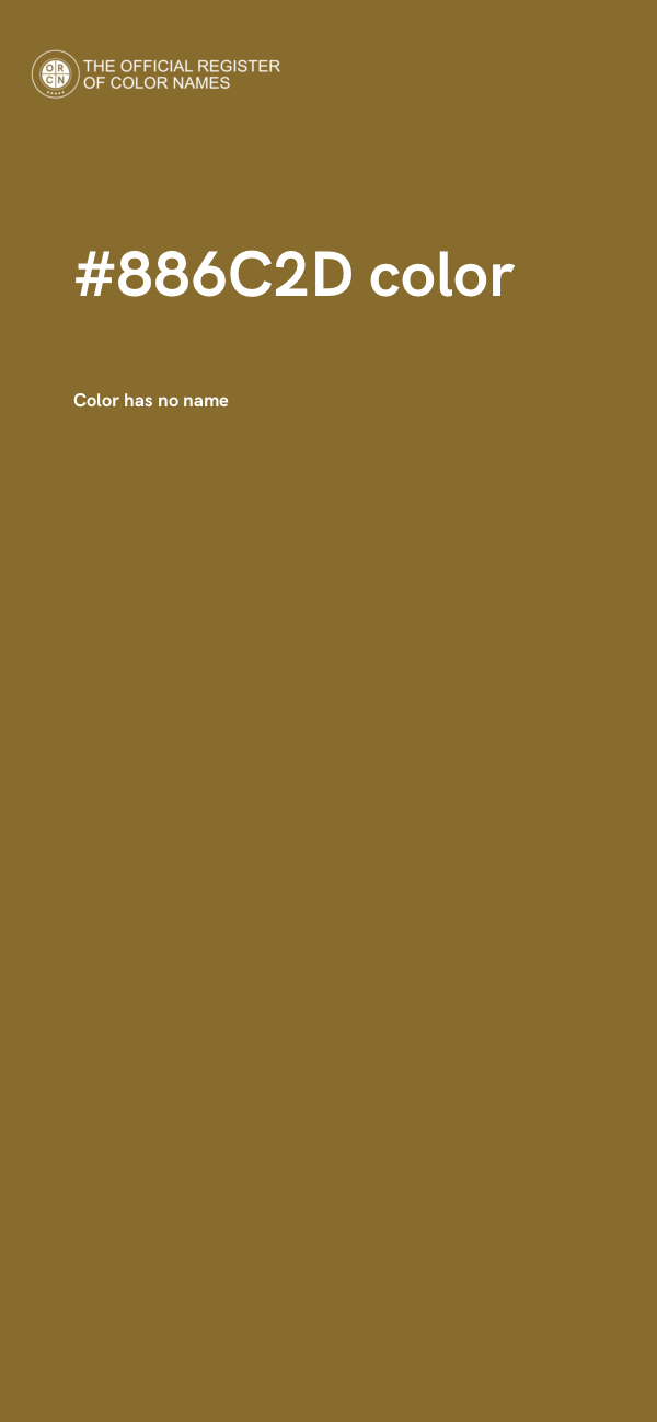 #886C2D color image