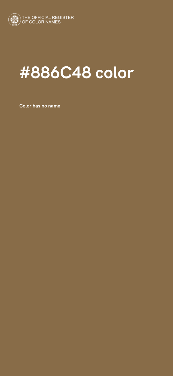 #886C48 color image