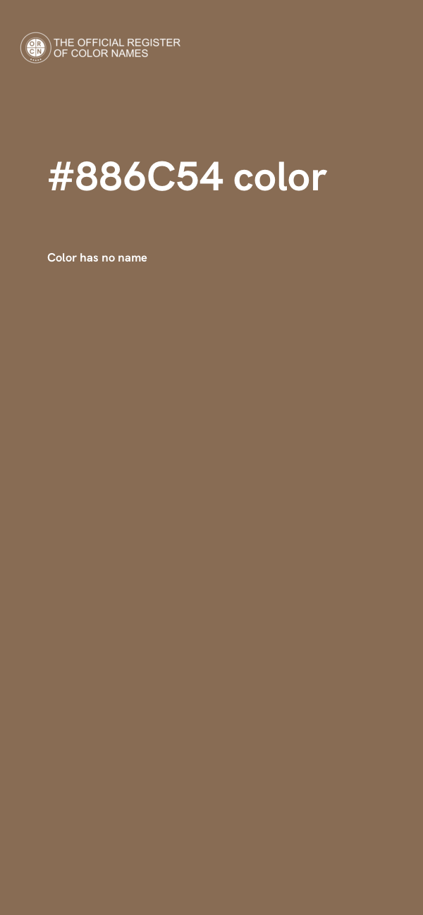 #886C54 color image