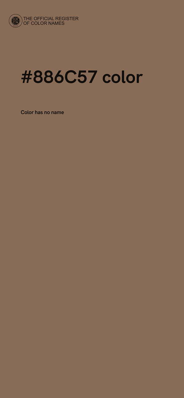 #886C57 color image