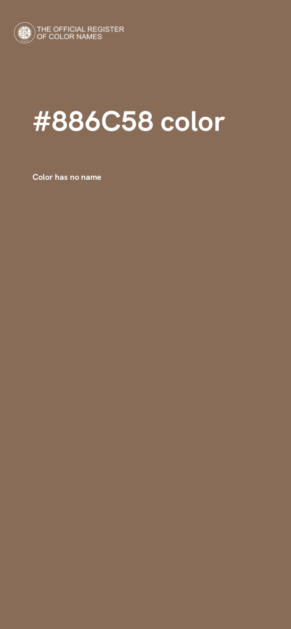 #886C58 color image