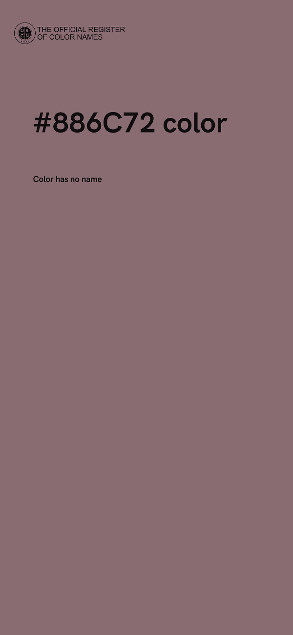 #886C72 color image