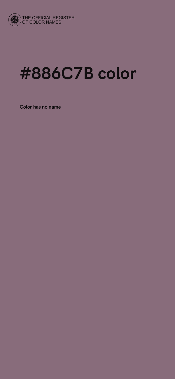 #886C7B color image