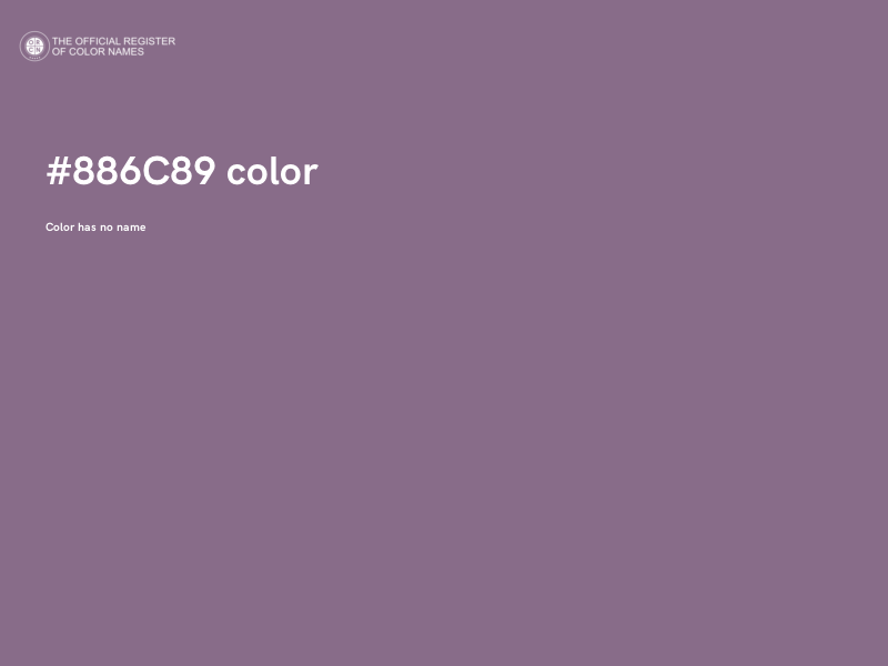 #886C89 color image