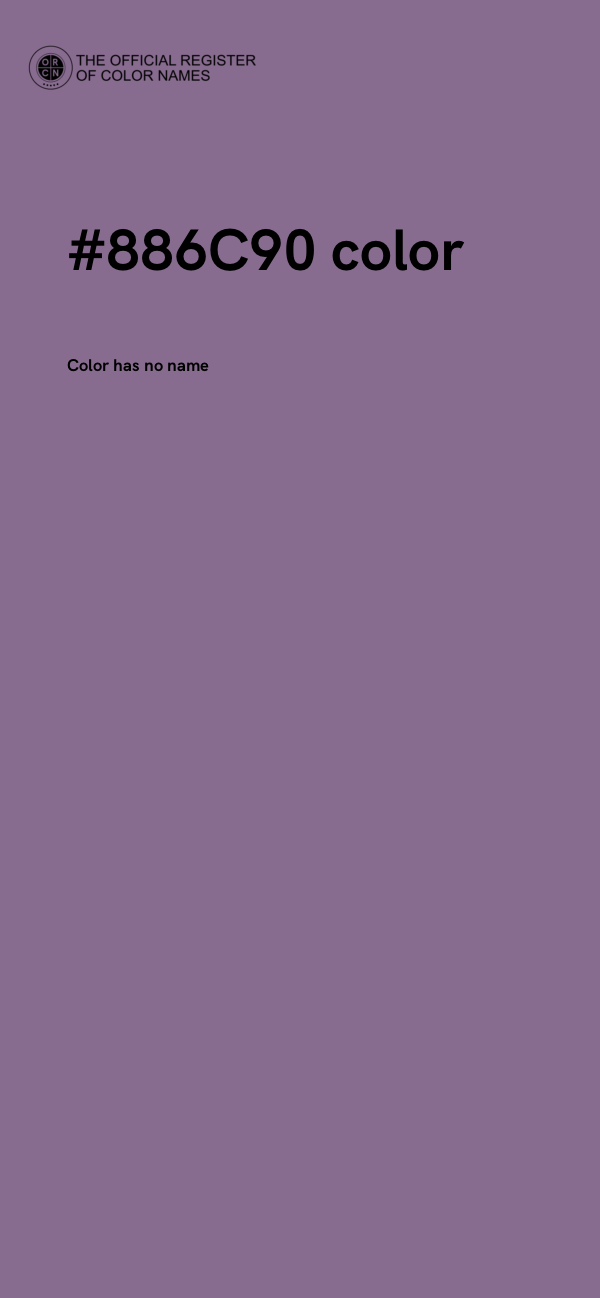 #886C90 color image