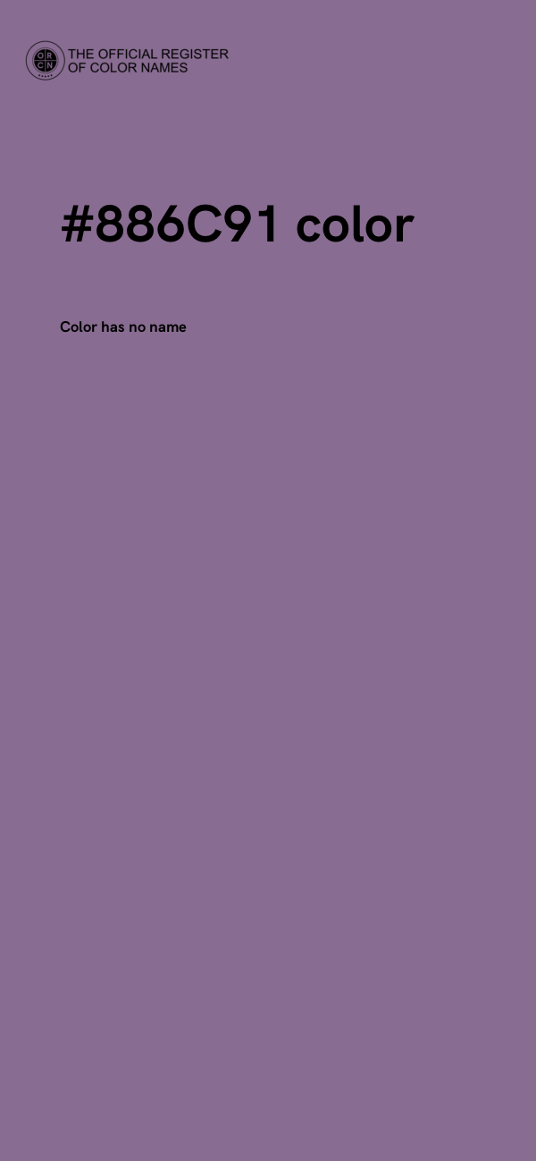#886C91 color image