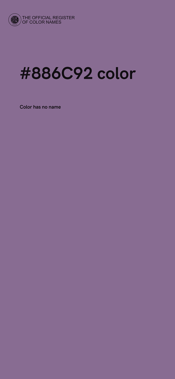 #886C92 color image