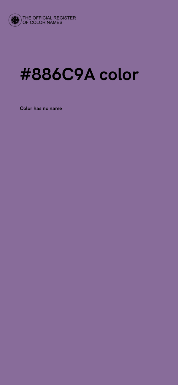#886C9A color image