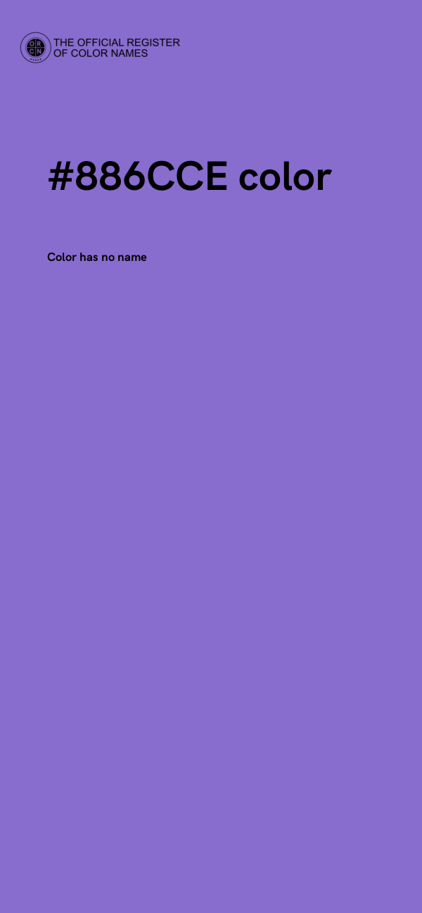 #886CCE color image