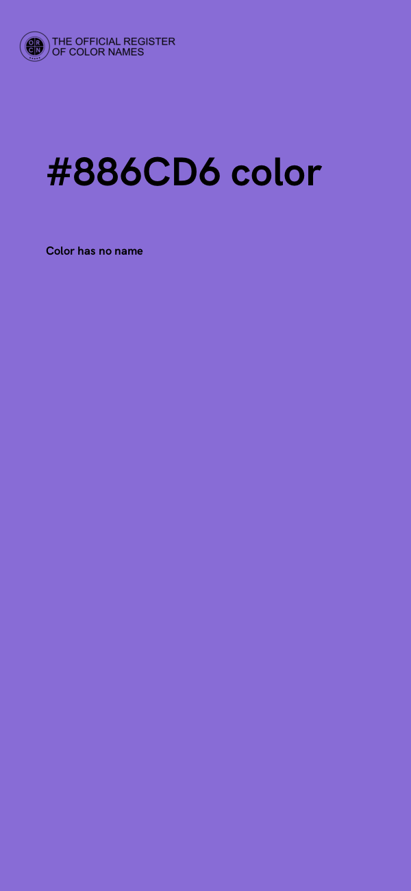 #886CD6 color image