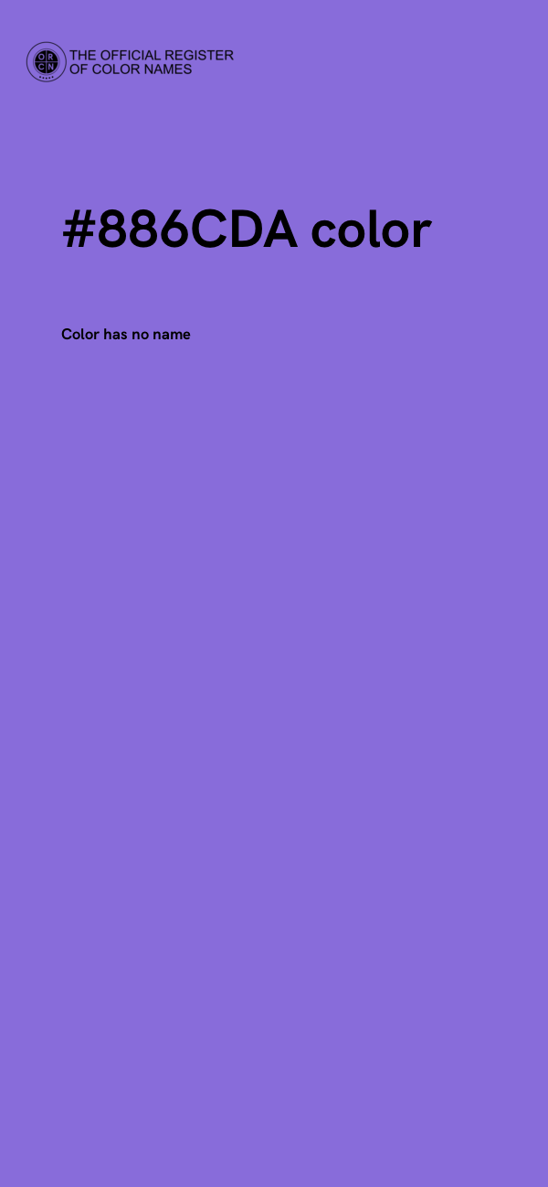 #886CDA color image