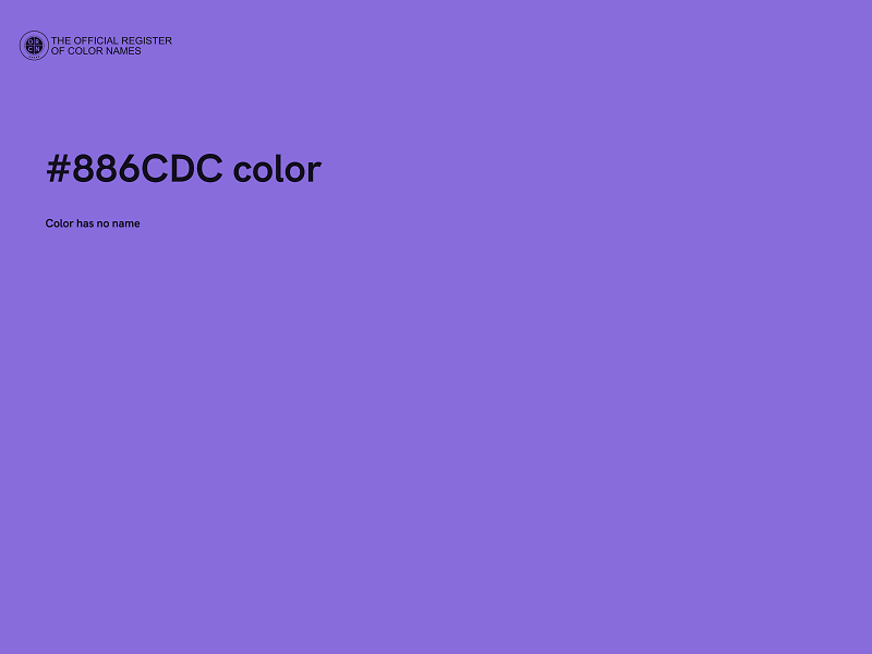 #886CDC color image