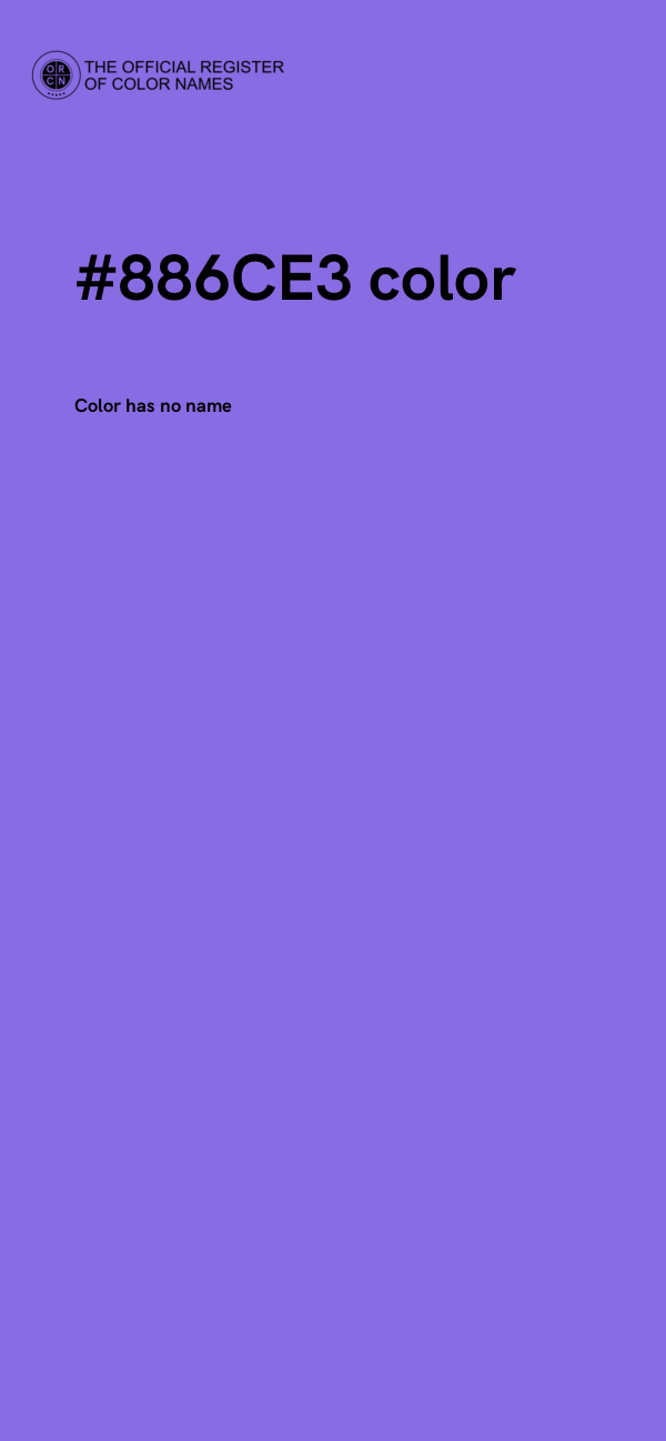 #886CE3 color image