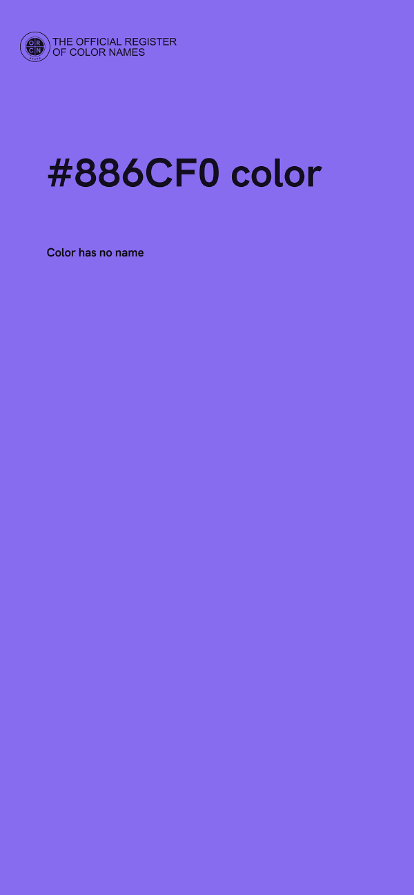 #886CF0 color image