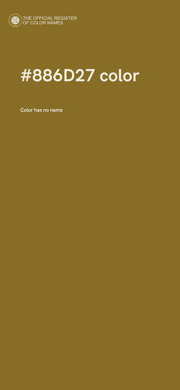 #886D27 color image