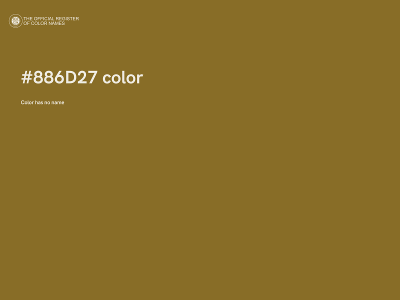 #886D27 color image