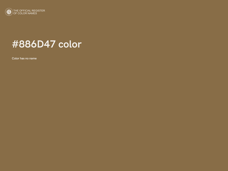 #886D47 color image