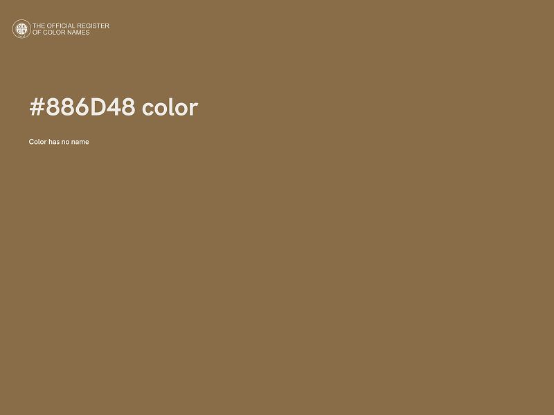 #886D48 color image