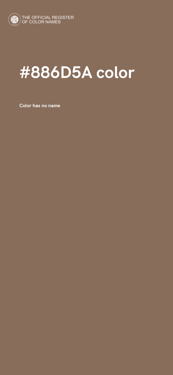 #886D5A color image