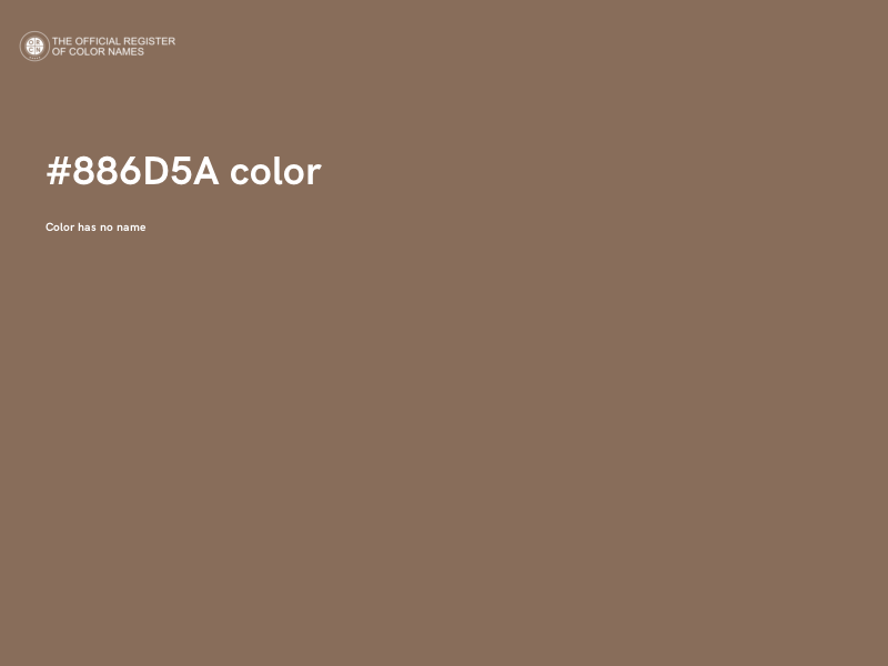 #886D5A color image