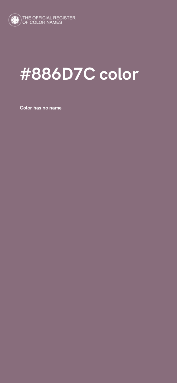 #886D7C color image