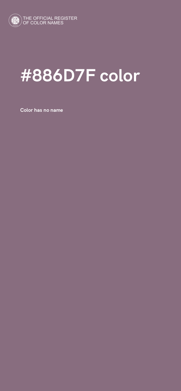 #886D7F color image